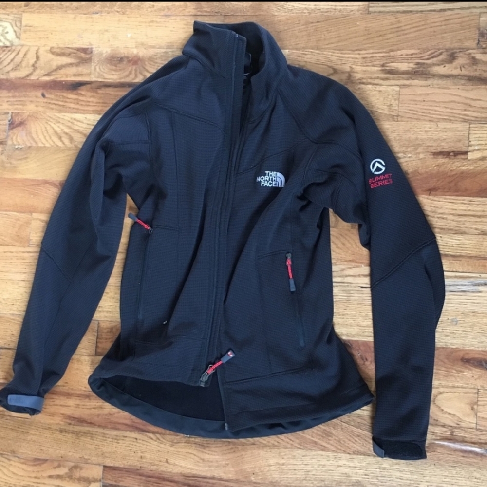 North Face Summit Series Black Soft Shell Jacke XS